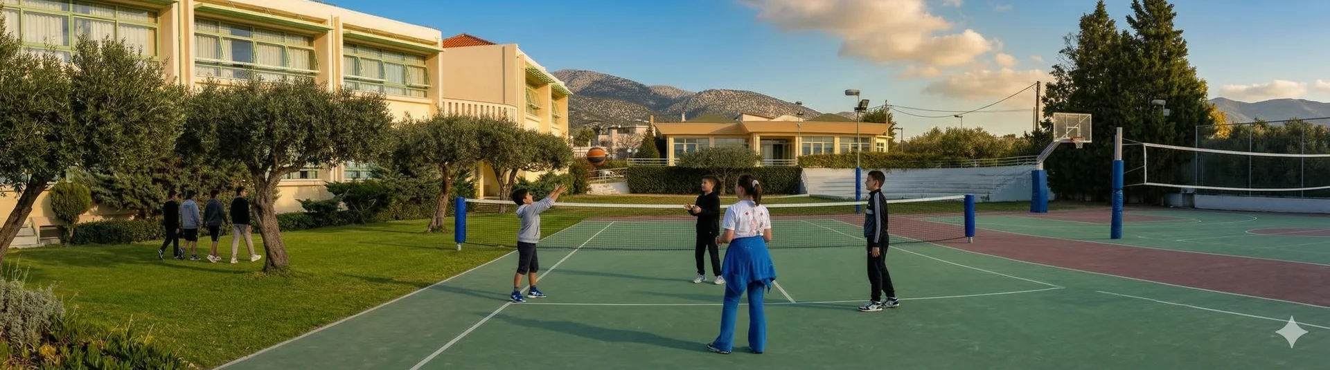 Gymnasium students presenting project work